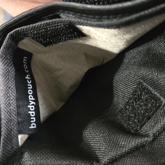 BUDDY POUCH BLACK MESH MAGNETIC WAIST BAG. #6579 - Picture 5 of 5